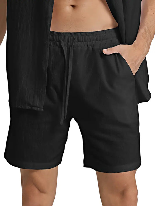 AURELIEN LINEN SHORTS - SHWARTZ